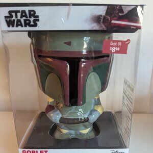 NWT Boba Fett Ceramic Goblet Cup Galerie Kitchen Collectible Star Wars Disney